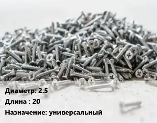 Шуруп 2.5х20 универсальный